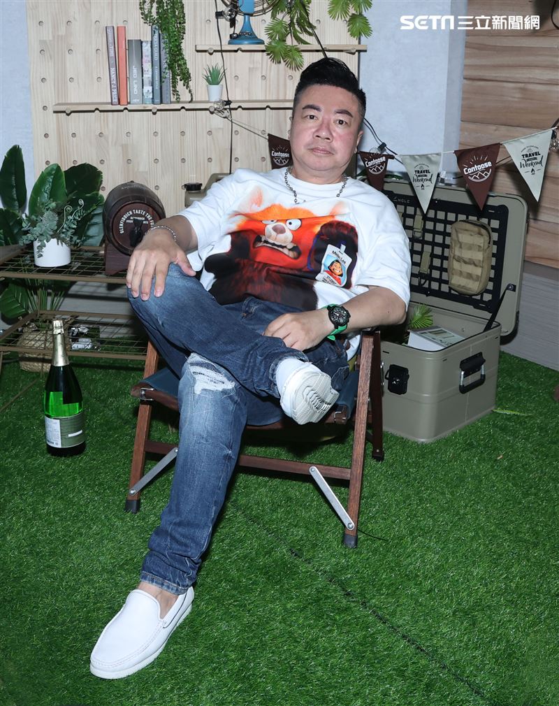 董至成三立新聞網專訪。（圖/記者邱榮吉攝影）