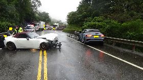 宜蘭北宜路2段3車事故  1輕傷送醫