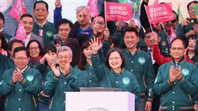 賴清德全國及北市競總成立，蔡英文、賴清德壓軸演說，氣氛熱烈。（圖／記者鄭孟晃攝影）