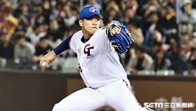 ▲亞錦賽開幕戰，台灣隊投手孫易磊後援2局無失分。（圖／記者劉彥池攝影）