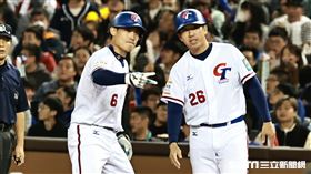 ▲亞錦賽開幕戰，台灣隊游擊手林承飛打出猛打賞。（圖／記者劉彥池攝影）