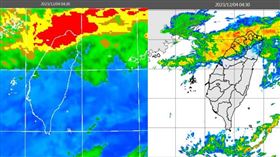 今鋒面降雨明顯 明好轉東局部雨