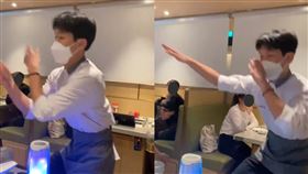 影／不只台灣！韓國海底撈也跳《科目三》　中國人錯愕：看不懂在紅什麼。（圖／翻攝自微博）