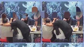 ▲男學員A（黑衣者）全身緊貼著女學生，幾乎趴在對方身上。（圖／鏡周刊提供）