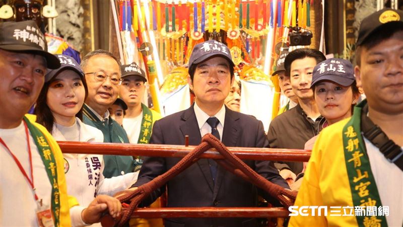 赴艋舺青山宮參香　賴清德期許這件事