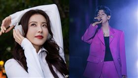 ▲林俊傑，胡夏，曾黎。（圖／翻攝自微博）