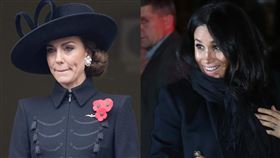 梅根和凱特始終不合。（圖／美聯社／達志影像）