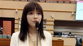 嘉市議員質詢  主張設立性專區嘉義市議員「顏色不分藍綠支持性專區顏色田慎節」19日在議會質詢時，主張設立性專區，認為性產業產值高。中央社記者黃國芳攝  112年5月19日