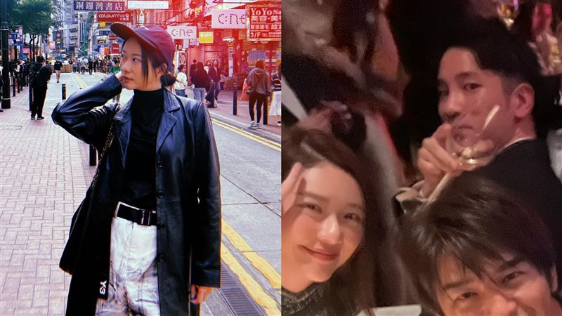 陳銳（右）與張景嵐曾一起出席婚禮同框。（圖／翻攝自臉書、IG）