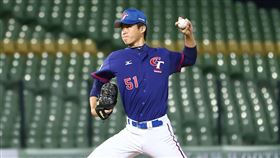 ▲張景淯先發3局，讓巴勒斯坦9上9下。（圖／中華棒協提供）