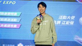 江宏傑是臺灣運動產業博覽代言人。（圖／體育署提供）