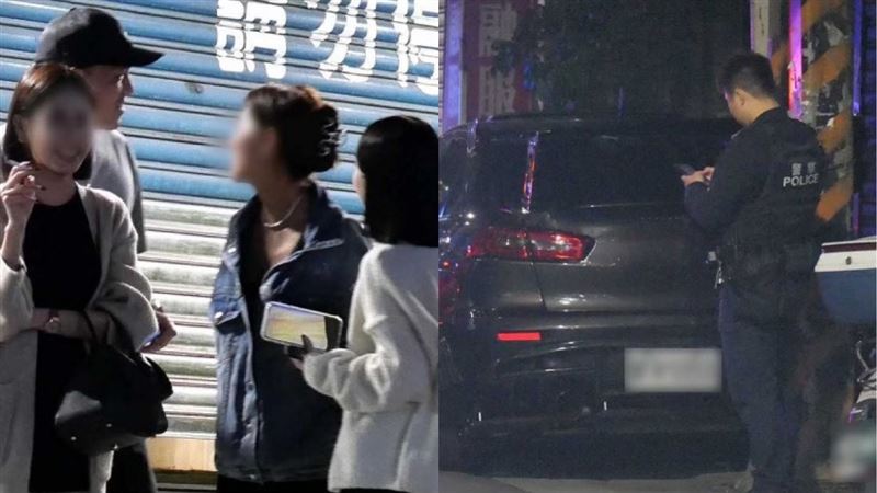 春風聚餐違停遭取締　下秒丟煙蒂被抓包
