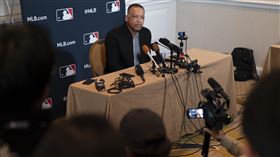 ▲道奇總教練羅伯茲（Dave Roberts）在冬季會議大爆和大谷翔平會面。（圖／美聯社／達志影像）