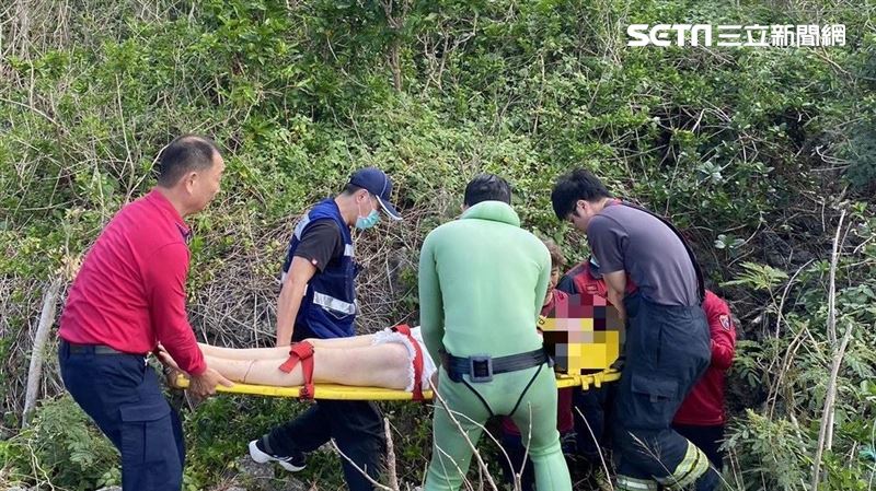 短褲妹墜海邊礁岩　全身多處擦傷傷勢曝光