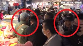 前總統馬英九6日上午陪同國民黨大安區立法委員參選人羅智強，到大安成功市場掃街拜票，
