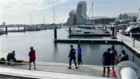 落水,海邊路,苓雅區,海面