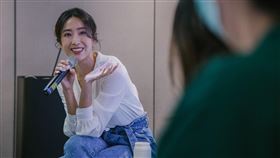 演員隋棠擔任大師課講師，課堂上大方分享表演心法。（圖／台北電影節提供）