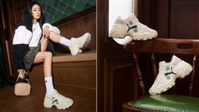 手繪花樣浪漫PUMA Pulsar Wedge超級美腿製造機。（圖／品牌業者提供）