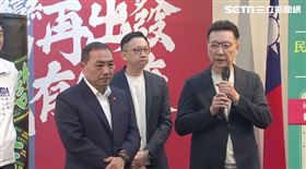 侯友宜趙少康出席「火網打詐 重刑轟詐」政見記者會會後受訪