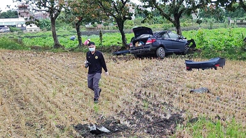 女校護上班遇劫　閃對向車失控墜田喪命
