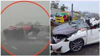 水泥車國道超載翻覆！壓死前記者判決曝