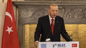 艾爾段表示，安卡拉願意解決與夙敵希臘之間所有懸而未決的爭端。（圖／美聯社／達志影像）