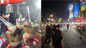 陸1小吃進軍台灣　士林夜市排隊人潮曝光（圖／翻攝自爆廢公社）