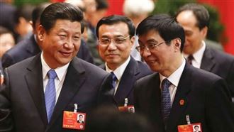 習近平、李克強(中)、王滬寧(圖/翻攝自中新社)