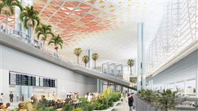 高雄新航廈外觀示意圖出爐。（圖／民航局提供）
