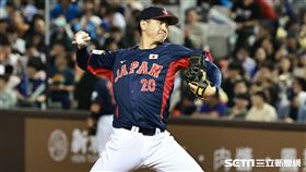 ▲亞錦賽台、日戰，日本隊先發投手嘉陽宗一郎。（圖／記者劉彥池攝影）