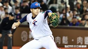 ▲亞錦賽台、日戰，台灣隊第3任投手孫易磊。（圖／記者劉彥池攝影）
