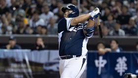 ▲亞錦賽韓國隊金凡錫炸裂大巨蛋正式啟用首轟。（圖／中華棒協提供）