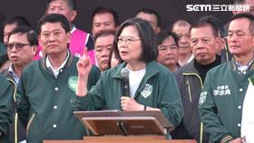 ▲蔡英文出席林淑芬競總成立助講