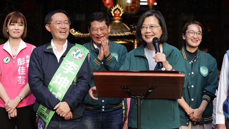 蔡英文籲支持李坤城　三重帶頭新北全壘打