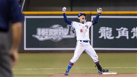 ▲林承飛鼓勵隊友多享受比賽，不用太緊繃。（圖／中華棒協提供）