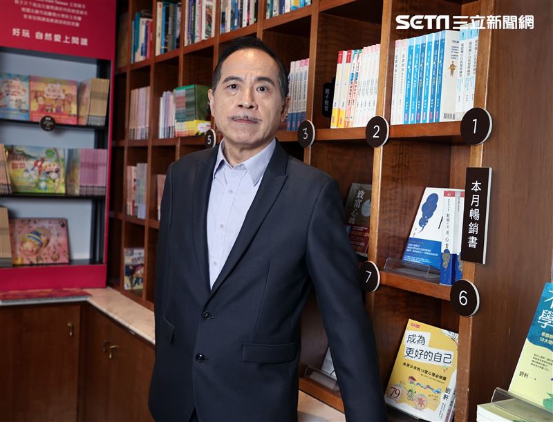 張盛舒三立新聞網專訪。（圖/記者邱榮吉攝影）