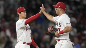 ▲天使明年6月22、23日將作客道奇球場，上演「神鱒」、大谷翔平對決戲碼。（圖／美聯社／達志影像）