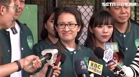 ▲蕭美琴出席立委候選人李柏毅左營後援會成立大會受訪