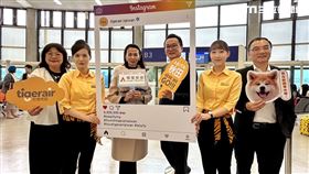 虎航首航桃園-秋田，燦星旅遊總經理殳蓁蓁，台灣虎航董事長陳漢銘，（圖／記者劉沛妘攝影）