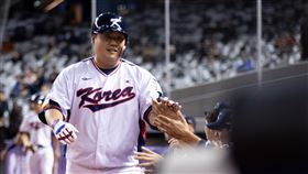 ▲金凡錫敲出台北大巨蛋首轟。（圖／中華棒協提供）