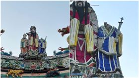彰化鄭成功廟出現「斷頭雕像」！民俗專家警告：需盡速修復（圖／翻攝自路上觀察學院）