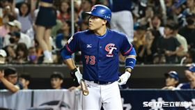 ▲亞錦賽冠軍戰，台灣隊陳聖平9局上差點敲出追平轟。（圖／記者劉彥池攝影）