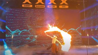 獨／烈火利劍都不怕　蔡宏毅闖法國達人秀