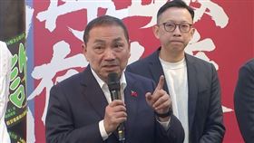 侯友宜趙少康出席「火網打詐 重刑轟詐」政見記者會會後受訪