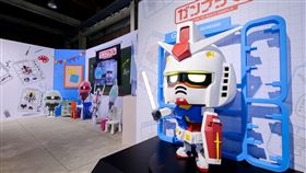 Q萌鋼彈模型君將現身熱情迎接粉絲。（圖／主辦單位提供） 