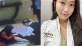 正妹中醫師黃郁婷日前下班回家，未料卻遇上電梯定位不準，當場慘摔。(圖／當事人提供、翻攝自黃郁婷IG)