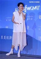 梁詠琪出席索夫波記者會。（圖/記者邱榮吉攝影）