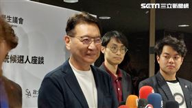 趙少康政大演講。(圖/記者陳怡潔拍攝)