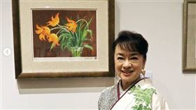 翁倩玉致贈賴清德「荷蘭鬱金香」版畫（圖／翻攝自賴清德IG）