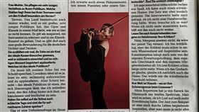 德國小提琴家慕特：台灣讓我留下深刻印象2023年德國Opus Klassik音樂獎12日在柏林頒發，獲得年度樂器演奏獎的小提琴家安-蘇菲．慕特（Anne-Sophie Mutter）接受德國焦點雜誌（圖）專訪表示，在全球巡演旅程中，台灣讓她留下深刻印象。（讀者提供） 中央社記者趙靜瑜傳真  112年12月14日